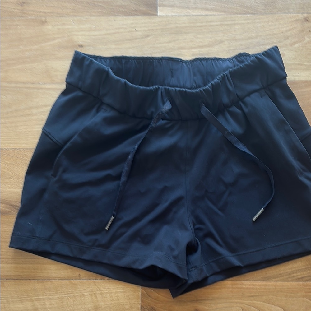 Women's Black Drawstring Shorts
